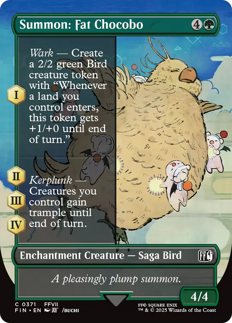 Summon: Fat Chocobo (Borderless) (FIN-371) - FINAL FANTASY Foil