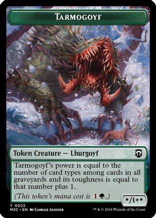 Tarmogoyf // Saproling Double-Sided Token (M3C-22 // 21) - Commander: Modern Horizons 3