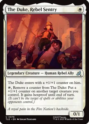 The Duke, Rebel Sentry (TLE-076) - Avatar: The Last Airbender: Eternal-Legal