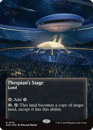 Thespian's Stage (0179) (Borderless) (Galaxy Foil) (EOS-179) - Edge of Eternities: Stellar Sights Foil
