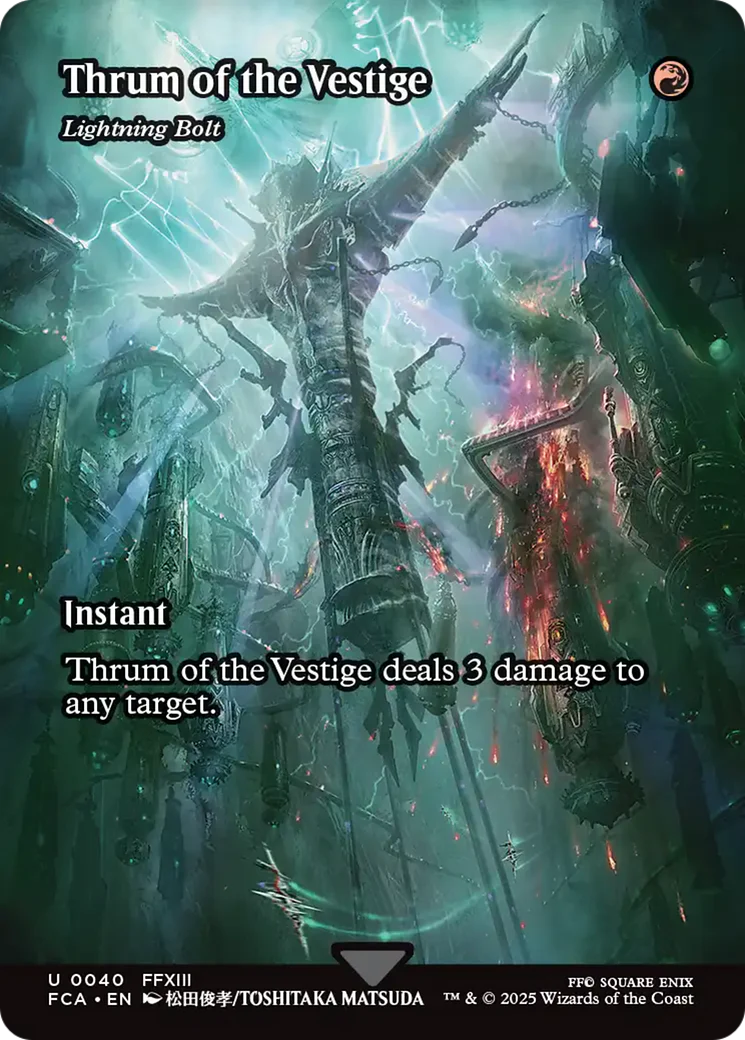 Thrum of the Vestige - Lightning Bolt (Showcase) (FCA-040) - FINAL FANTASY: Through the Ages