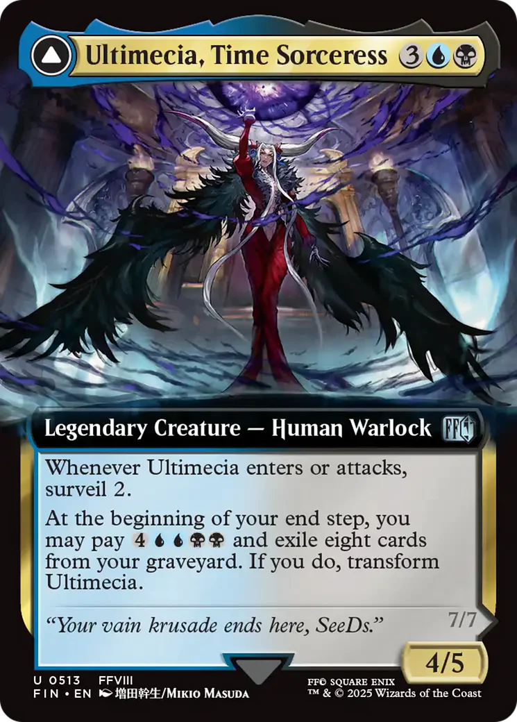 Ultimecia, Time Sorceress (Extended Art) (FIN-513) - FINAL FANTASY Foil
