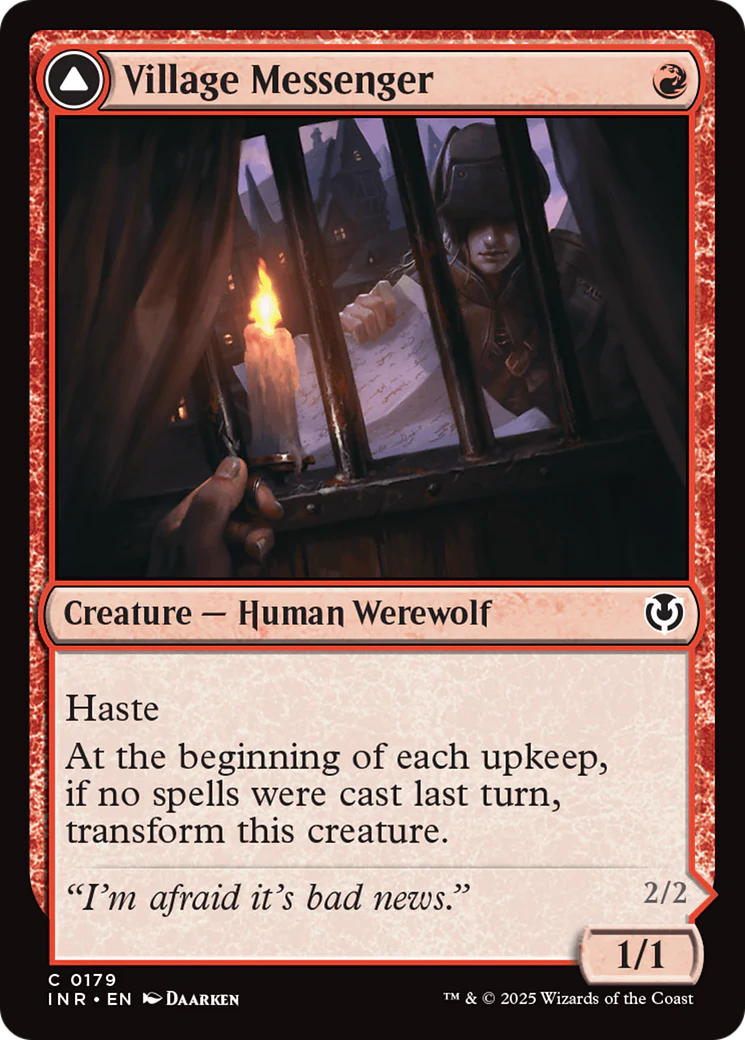 Village Messenger // Moonrise Intruder (INR-179) - Innistrad Remastered - Image 3