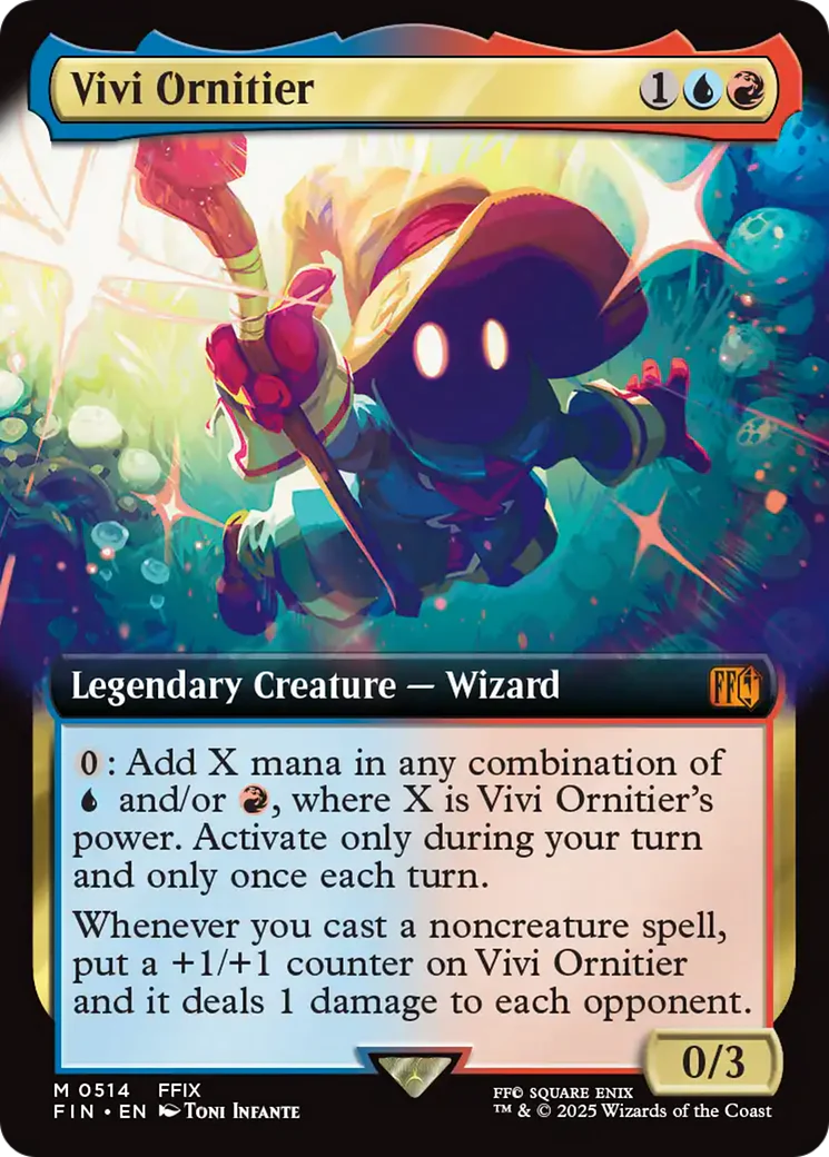 Vivi Ornitier (Extended Art) (FIN-514) - FINAL FANTASY Foil