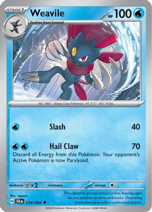 Weavile 014/064 - Uncommon - Reverse Holofoil