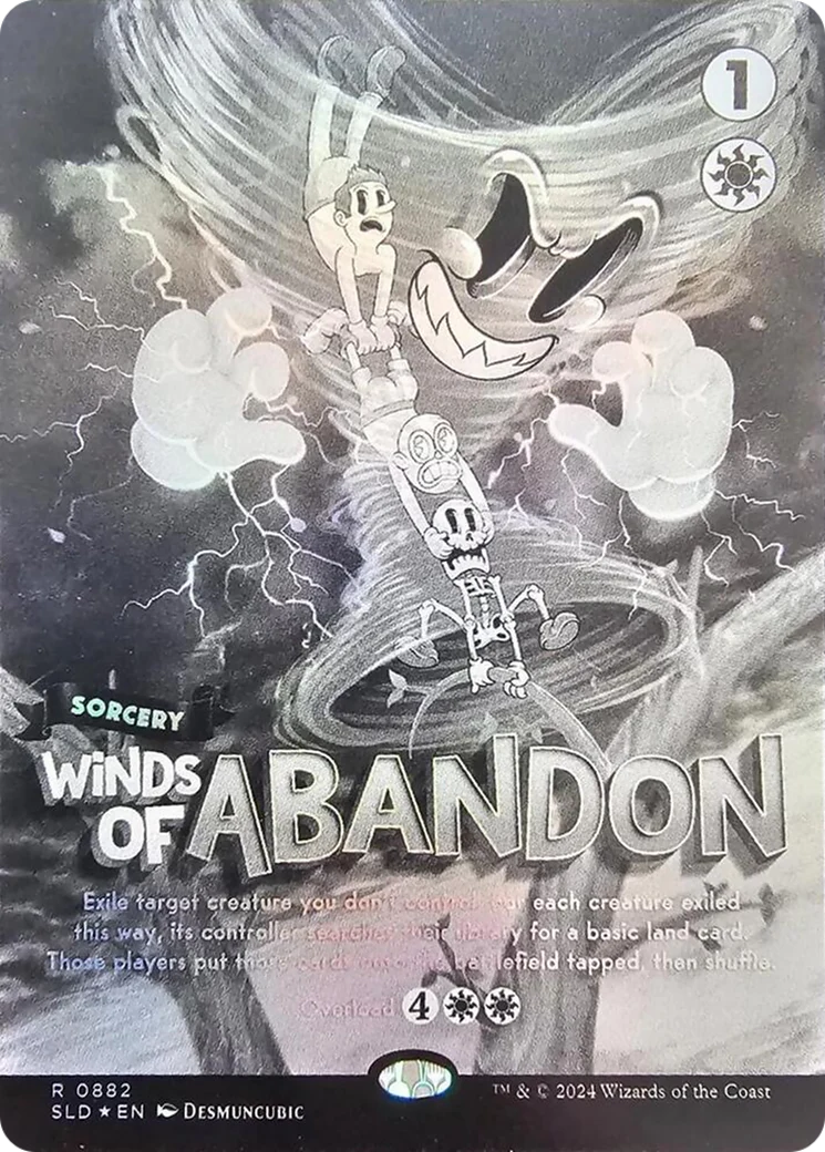 Winds of Abandon (Black & White Foil) (SLD-882) - Secret Lair Drop Series Foil