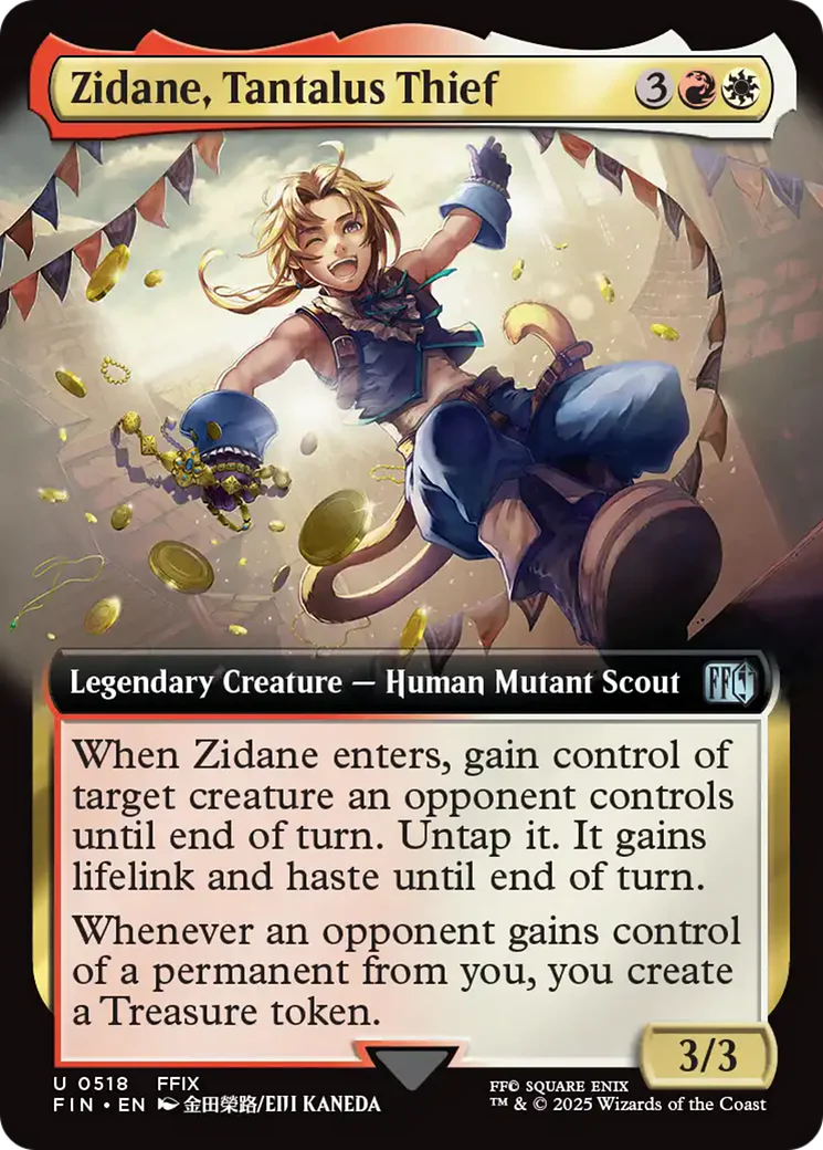 Zidane, Tantalus Thief (Extended Art) (FIN-518) - FINAL FANTASY Foil